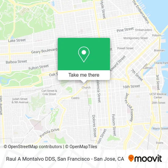 Raul A Montalvo DDS map