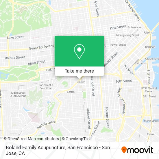 Boland Family Acupuncture map