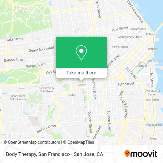 Body Therapy map