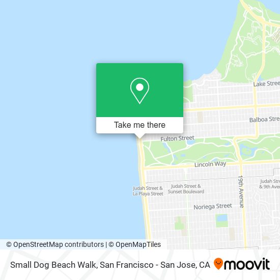 Small Dog Beach Walk map