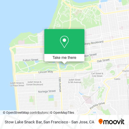 Stow Lake Snack Bar map