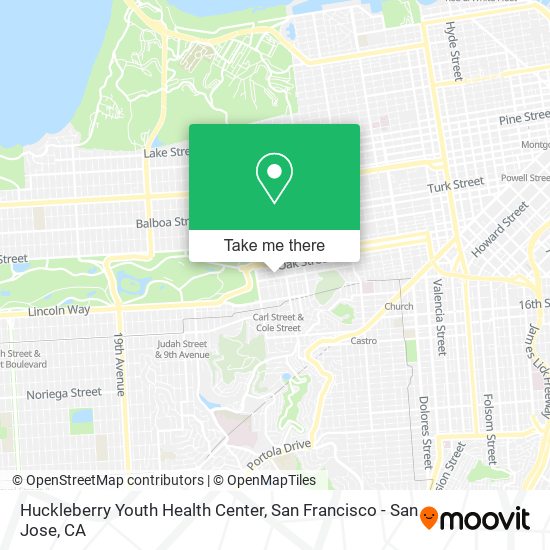 Huckleberry Youth Health Center map