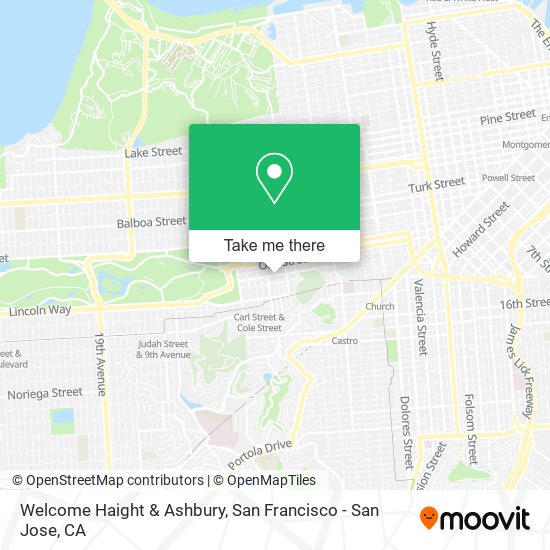 Welcome Haight & Ashbury map