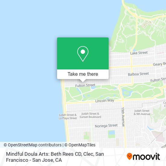 Mindful Doula Arts: Beth Rees CD, Clec map
