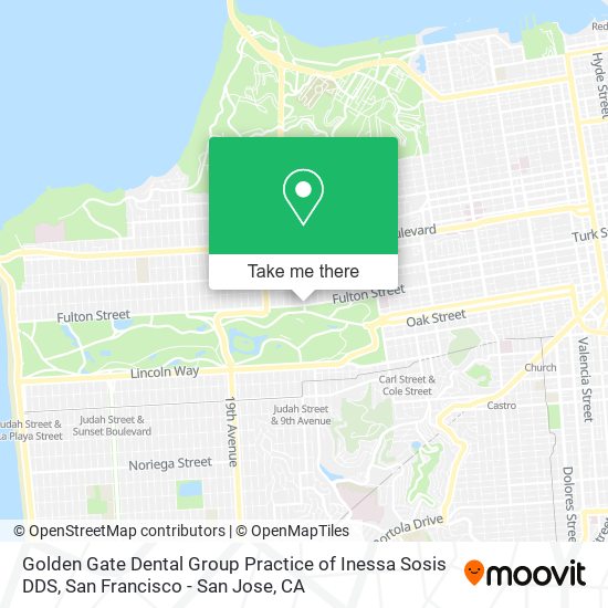 Mapa de Golden Gate Dental Group Practice of Inessa Sosis DDS