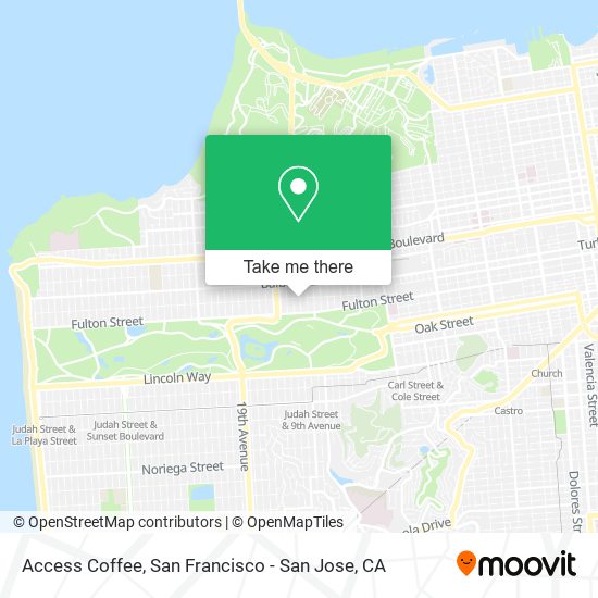 Access Coffee map