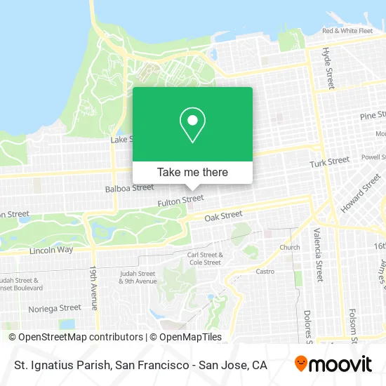 St. Ignatius Parish map