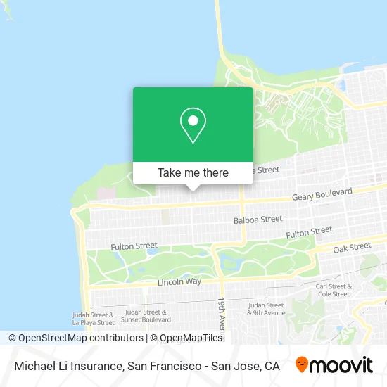 Mapa de Michael Li Insurance