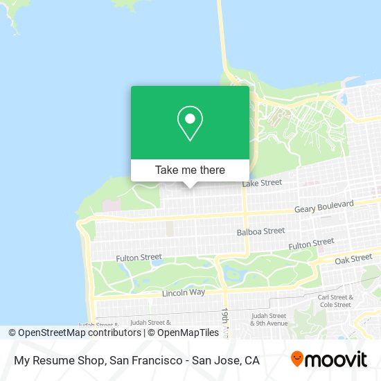 My Resume Shop map