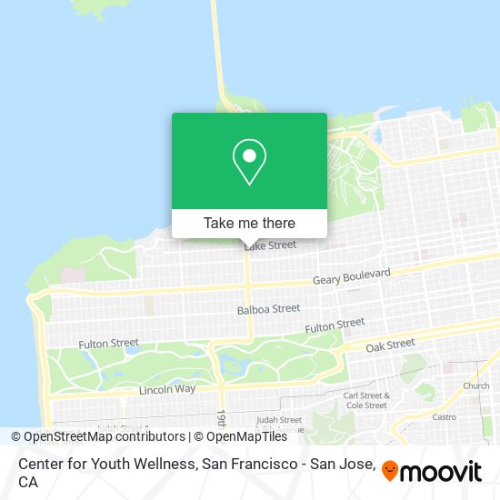 Center for Youth Wellness map