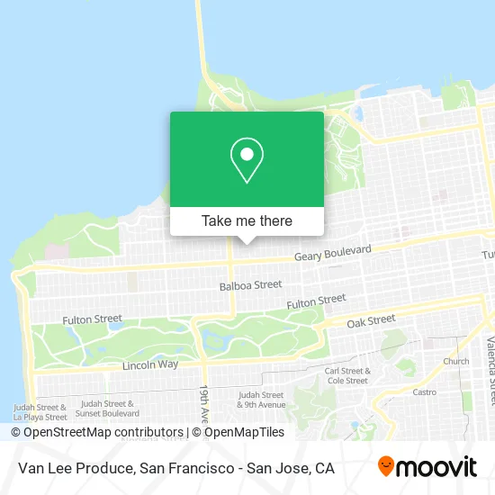 Mapa de Van Lee Produce