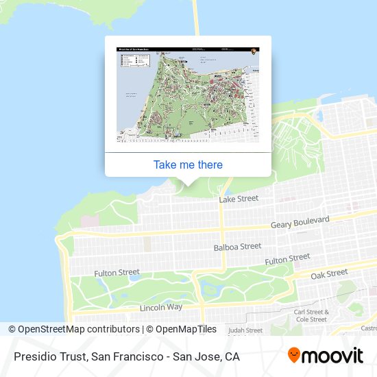 Presidio Trust map