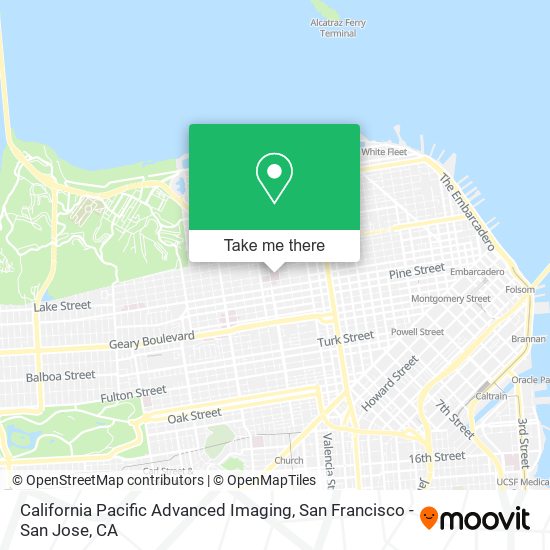 Mapa de California Pacific Advanced Imaging