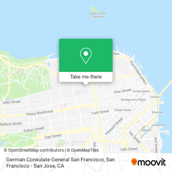 German Consulate General San Francisco map