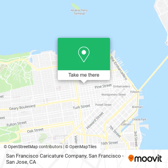 San Francisco Caricature Company map