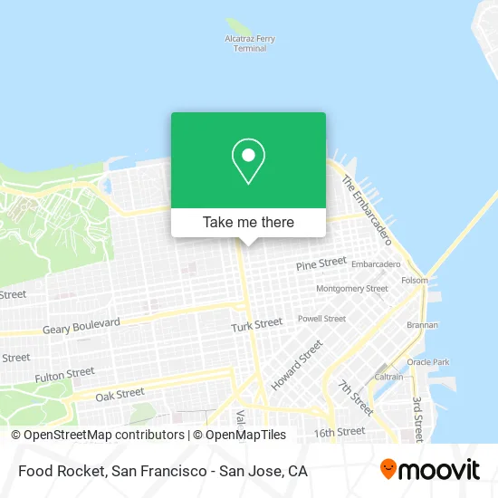 Mapa de Food Rocket