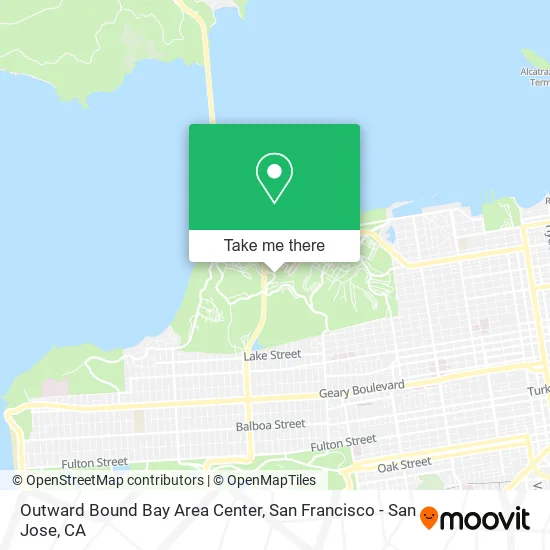 Mapa de Outward Bound Bay Area Center