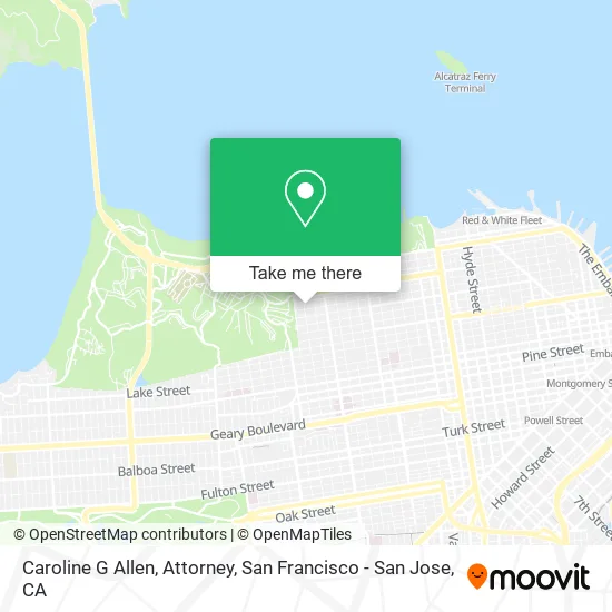 Caroline G Allen, Attorney map