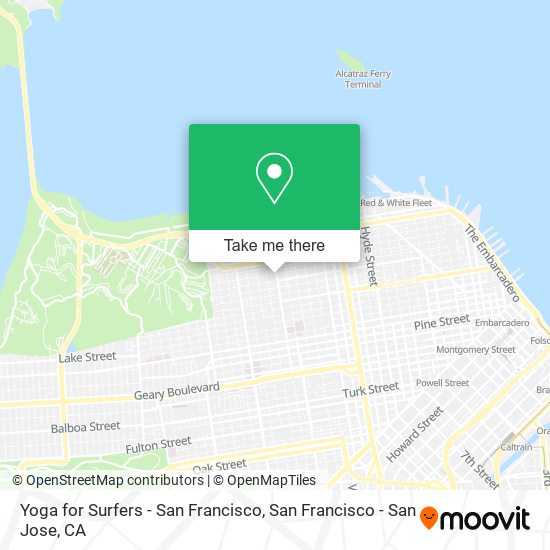 Yoga for Surfers - San Francisco map