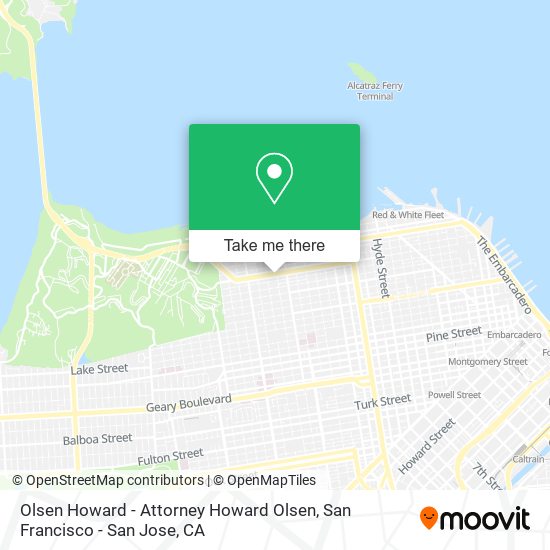 Olsen Howard - Attorney Howard Olsen map