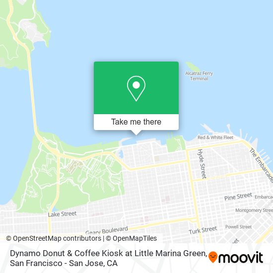 Mapa de Dynamo Donut & Coffee Kiosk at Little Marina Green