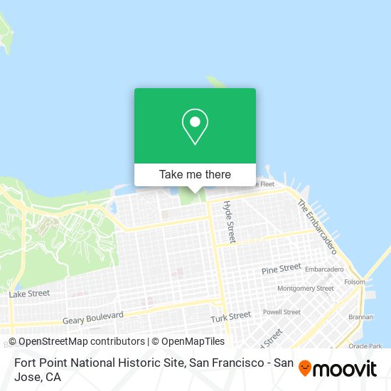 Fort Point National Historic Site map