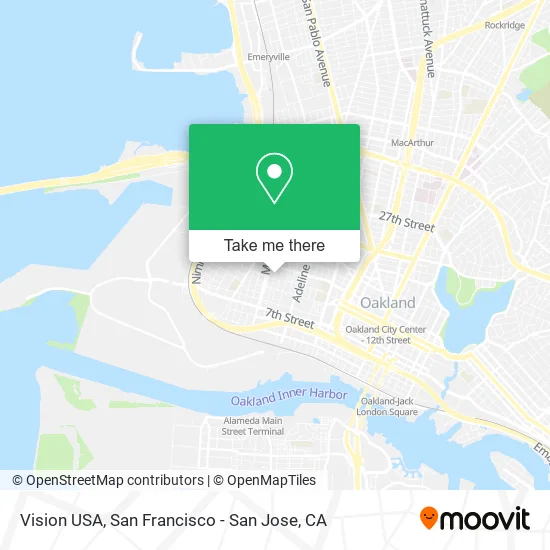 Mapa de Vision USA
