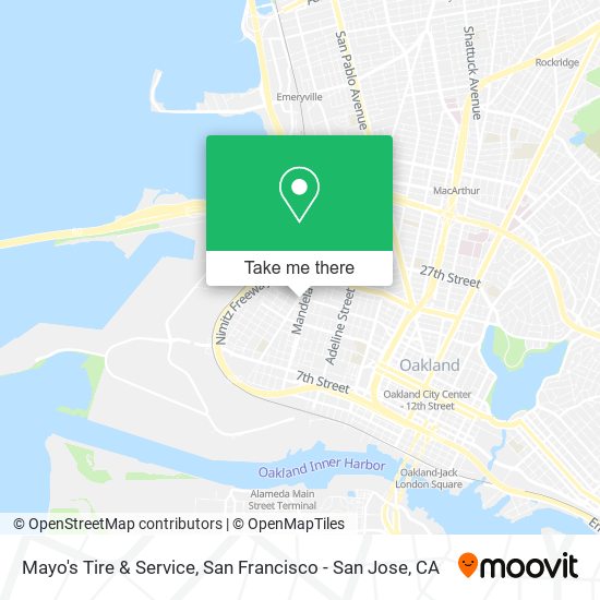 Mayo's Tire & Service map