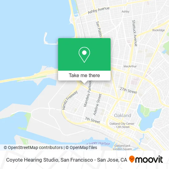Coyote Hearing Studio map