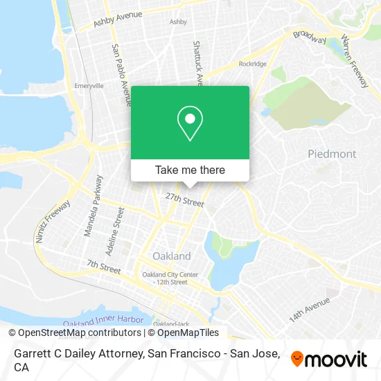 Garrett C Dailey Attorney map