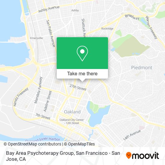 Bay Area Psychoterapy Group map