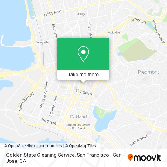 Mapa de Golden State Cleaning Service