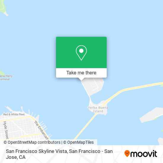 Mapa de San Francisco Skyline Vista