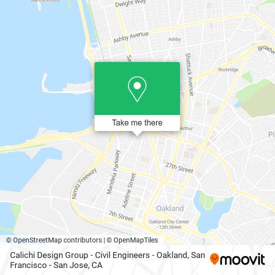 Calichi Design Group - Civil Engineers - Oakland map