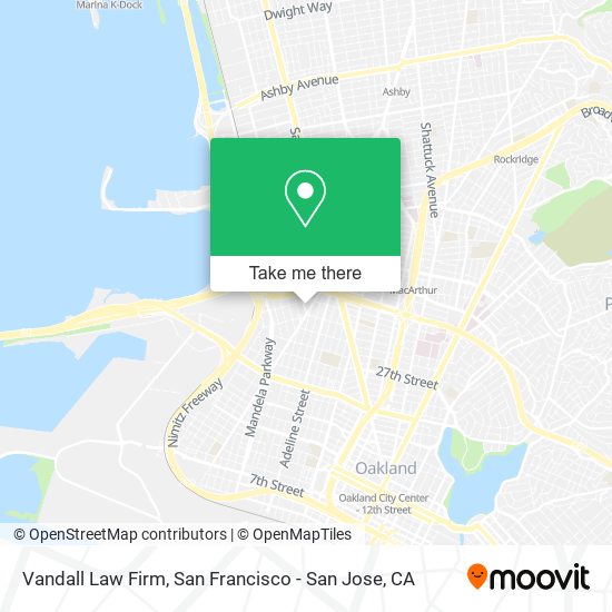 Vandall Law Firm map