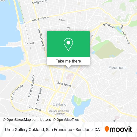 Uma Gallery Oakland map