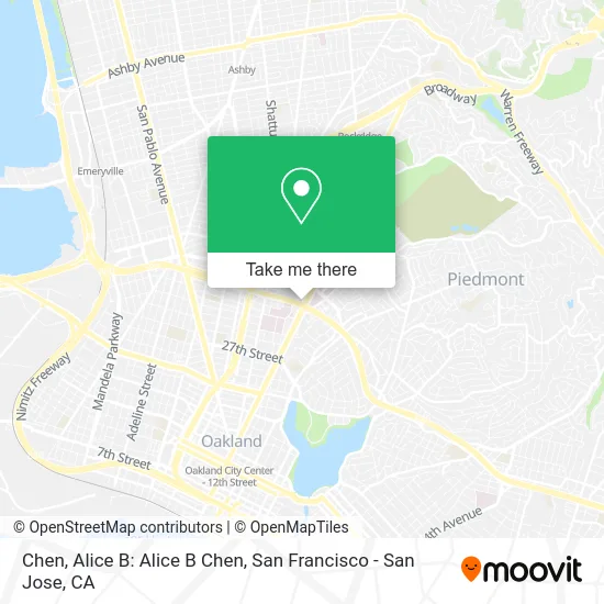 Chen, Alice B: Alice B Chen map