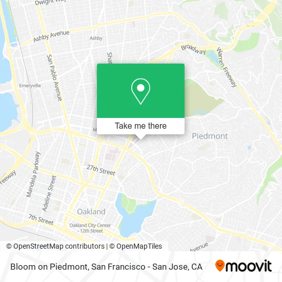 Mapa de Bloom on Piedmont