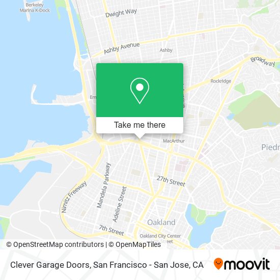 Mapa de Clever Garage Doors