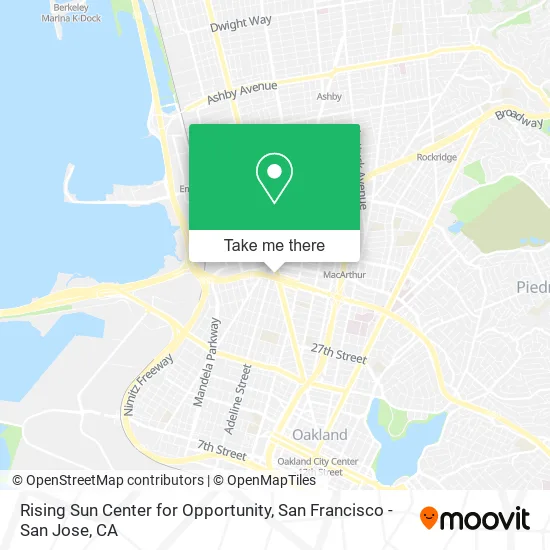 Rising Sun Center for Opportunity map