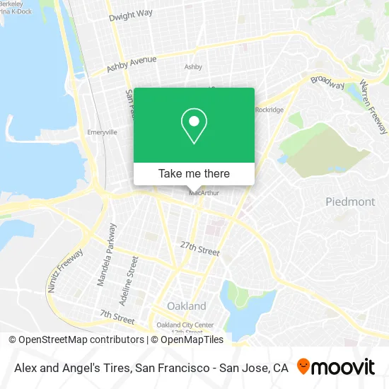 Mapa de Alex and Angel's Tires