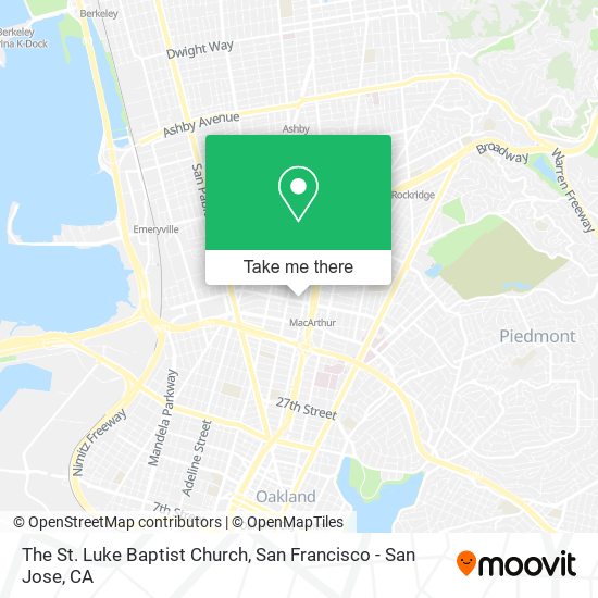 The St. Luke Baptist Church map