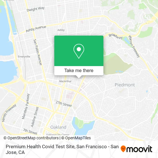 Mapa de Premium Health Covid Test Site