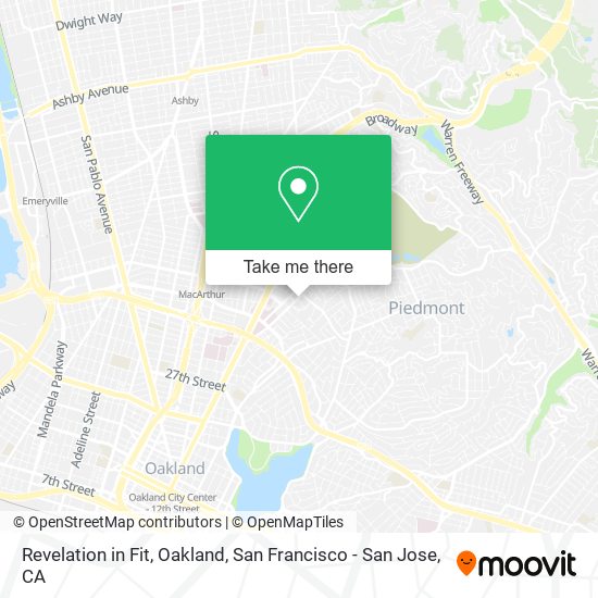 Mapa de Revelation in Fit, Oakland