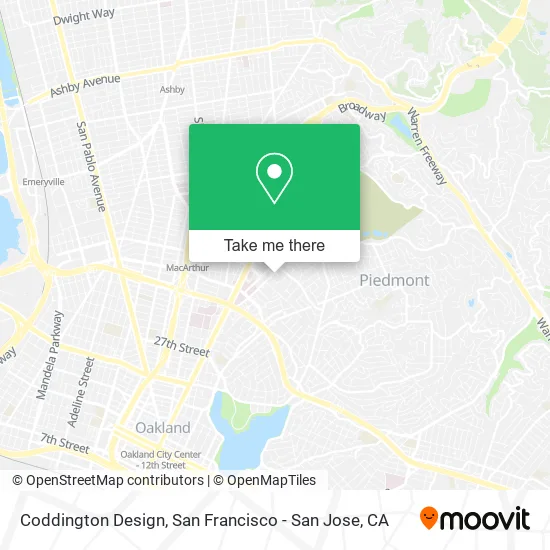 Coddington Design map