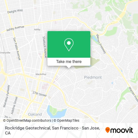 Mapa de Rockridge Geotechnical