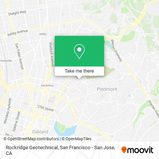 Mapa de Rockridge Geotechnical