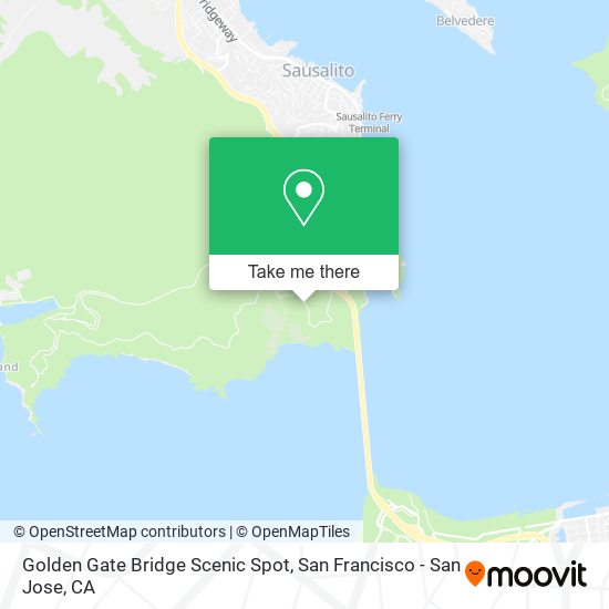 Golden Gate Bridge Scenic Spot map