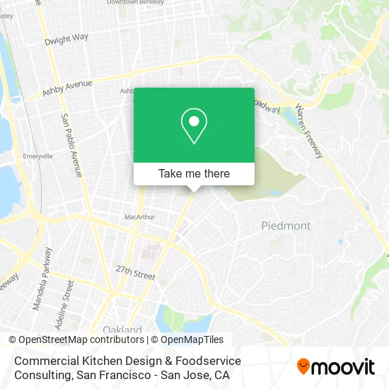 Mapa de Commercial Kitchen Design & Foodservice Consulting
