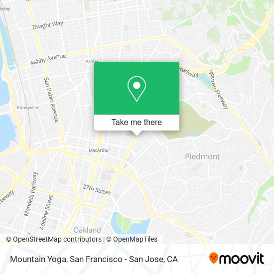 Mountain Yoga map